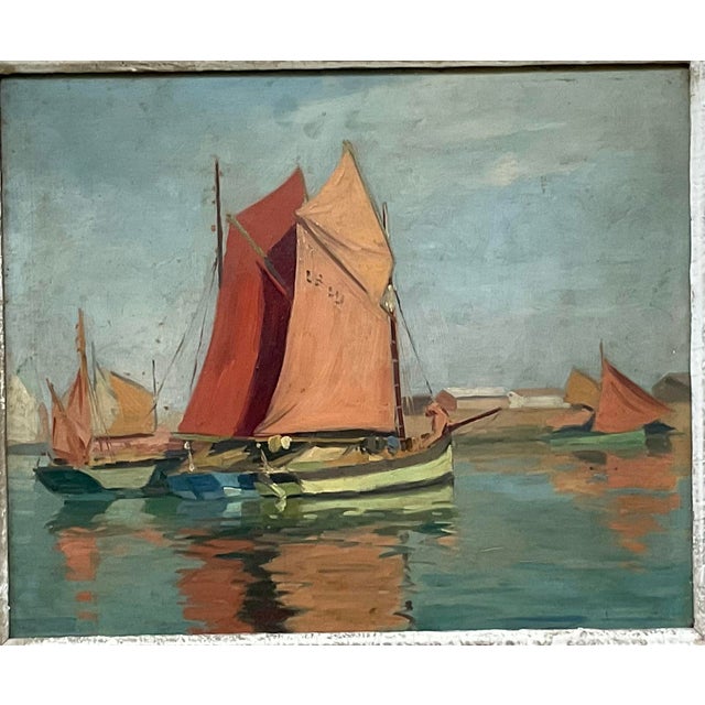 Early 20th Century French Impressionist Harbor Painting / Lucien Lefebvre\-Foine For Sale In Miami - Image 6 of 17