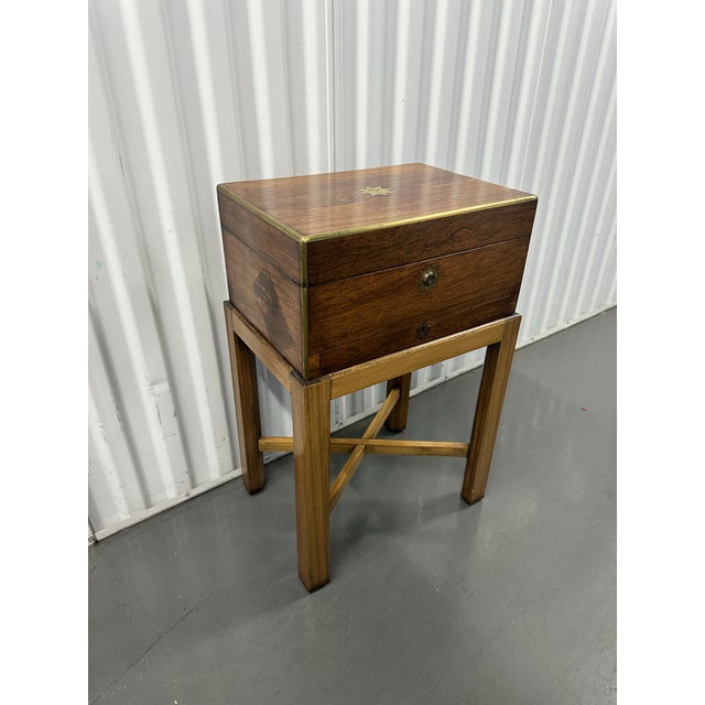 Antique English Campaign Writing Desk by Mordan & Co, London For Sale In San Francisco - Image 6 of 6