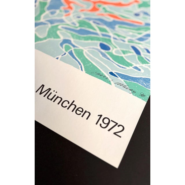 Olympic Games Munich Poster by David Hockney, 1972 For Sale - Image 4 of 9