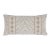 Boho Chic Schumacher Parvin Velvet 24" Lumbar Pillow in Pearl For Sale - Image 3 of 3