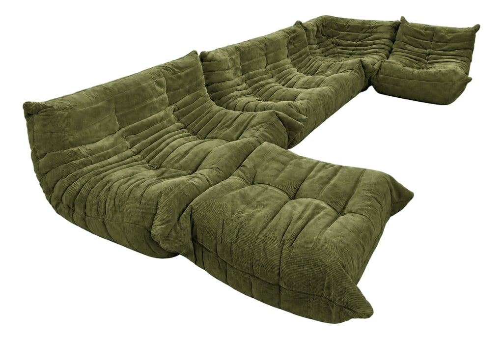 Set of 5 Togo Modular Sofa by Michel Ducaroy for Ligne Roset, 1970s