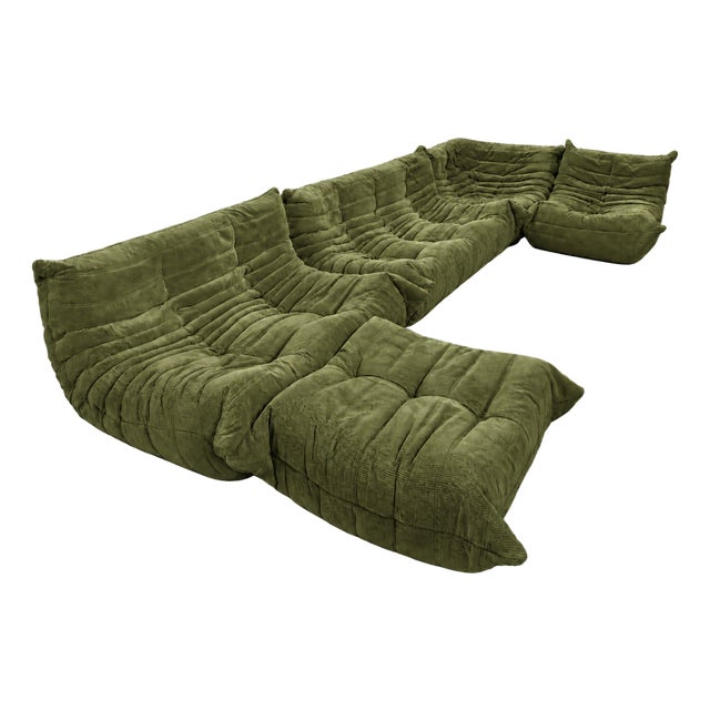 Set of 5 Togo Modular Sofa by Michel Ducaroy for Ligne Roset, 1970s For Sale