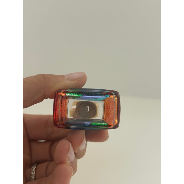 Mid-Century Modern Murano Vintage Glass Perfume Bottle and Stopper For Sale - Image 3 of 7