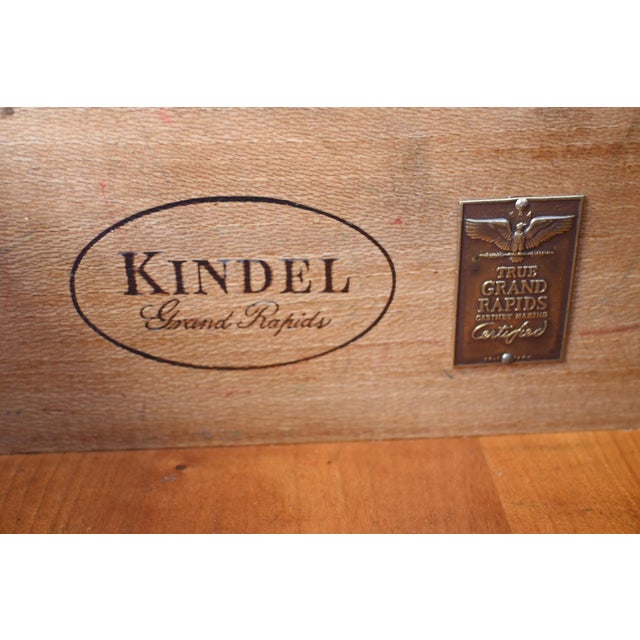 Kindel Furniture French Cherry Sideboard or Credenza, Newly Refinished For Sale - Image 12 of 13