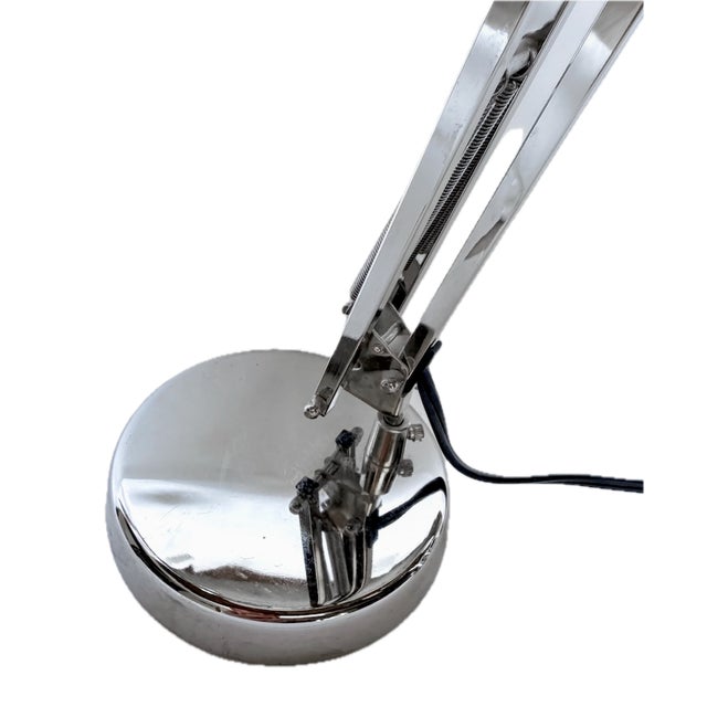 Vintage Chrome Industrial Desk Lamp For Sale In Atlanta - Image 6 of 10