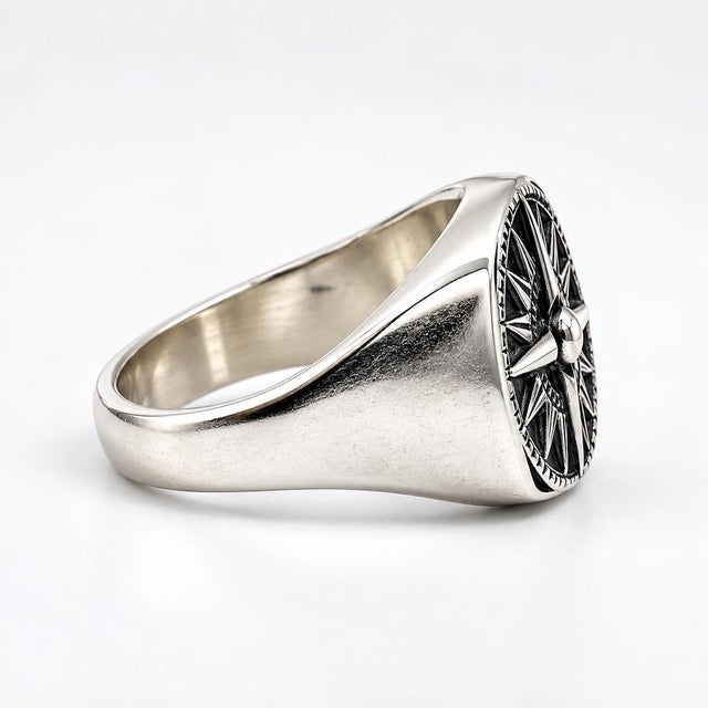 Contemporary James Avery Sterling Silver "Guide My Way" Ring, Size 12 For Sale - Image 3 of 5