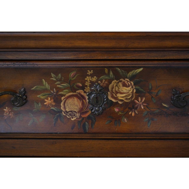 Ethan Allen Venetian Decorated Secretary Desk For Sale - Image 13 of 18