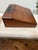Antique Victorian Solid Walnut Lap Desk Writing Slope With Original Lock, C. 1870–1900 For Sale - Image 4 of 12