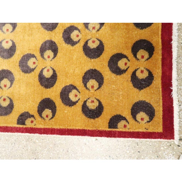 Textile Galerie Shabab Colletion Mid-20th Century Turkish Art Deco Runner For Sale - Image 7 of 9