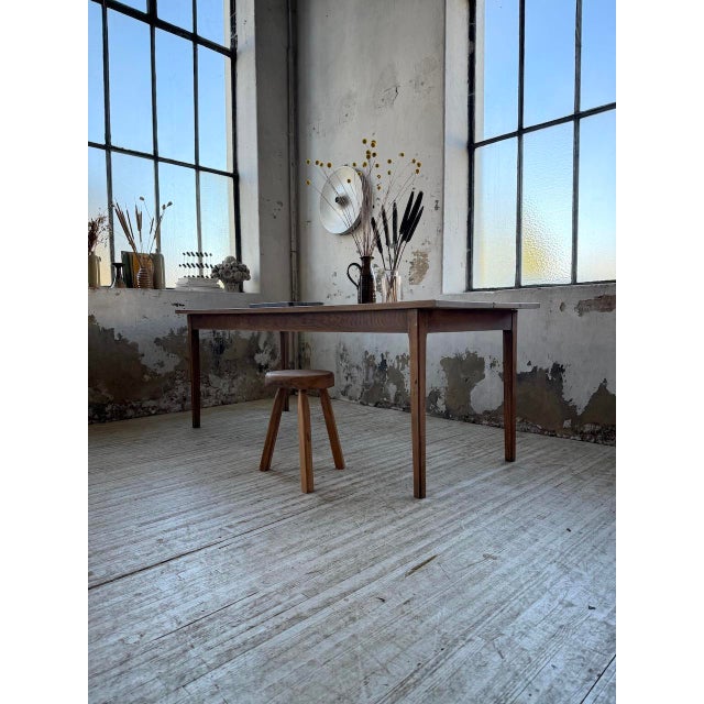 Oak Farmhouse Table, 1950s For Sale - Image 11 of 18