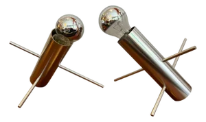 1960s Otto Wasch for Raak Cricket Lamps- A Pair