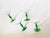 Green Antique Art Nouveau Green Blown Glass Coupes - Set of 4 For Sale - Image 8 of 10