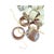 Vintage Napkin Rings Mixed Lot Teak Wood Glass Lucite For Sale - Image 4 of 5