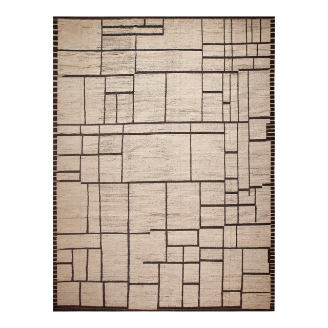 Large Modern Geometric Area Rug For Sale