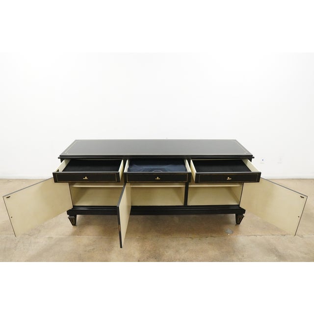 Metal Lillian August Foster Three Door Server For Sale - Image 7 of 18