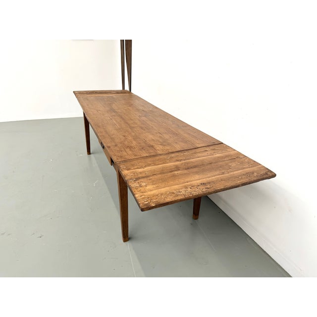 Antique Farmhouse Table with Extensions in Oak, 1890s For Sale - Image 13 of 18