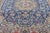 Late 20th Century Vintage Blue Persian Wool & Silk Nain Rug, 03'11 X 06'03 For Sale - Image 5 of 9