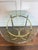 Mid-Century Modern Vintage LaBarge Style Brass & Beveled Glass Side Table For Sale - Image 3 of 6