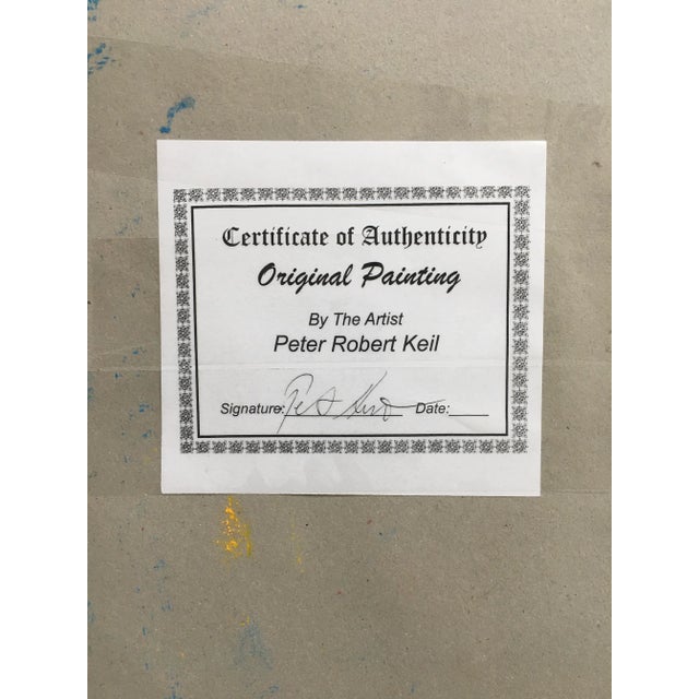 1980s Peter Keil Abstract Painting, Berlin For Sale - Image 5 of 6