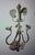 C1890 French Art Nouveau Polychromed Bronze Lily Pad Fleur Wall Sconce For Sale - Image 12 of 12