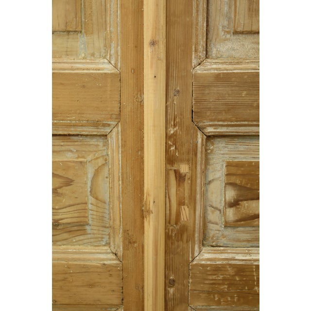 Rustic European Late 19th Century Double French Doors - a Pair For Sale - Image 3 of 4