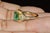 Green Late 20th Century Certified Natural 2.82cts Emerald Diamond Solid 18k Yellow Gold Halo Ring, Size 6.5 For Sale - Image 8 of 13