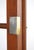 Brown Late 20th Century Traditional Walnut Glass Front Double Door Bookcase Cabinet For Sale - Image 8 of 16