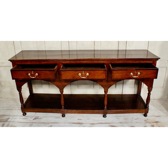 Early 19th Century Antique Georgian Oak Pot Board Welsh Dresser, 1820 For Sale - Image 5 of 9
