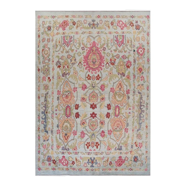 Handwoven Persian Sultanabad Area Rug 11’5″ X 16’3″ For Sale