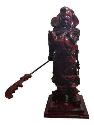 Vintage Chinese General Guān Yǔ Warrior Statue Sculpture Figurine