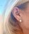 10 Karat Yellow Gold With Oval Opal and Diamond Stud Earrings a Pair For Sale - Image 9 of 9