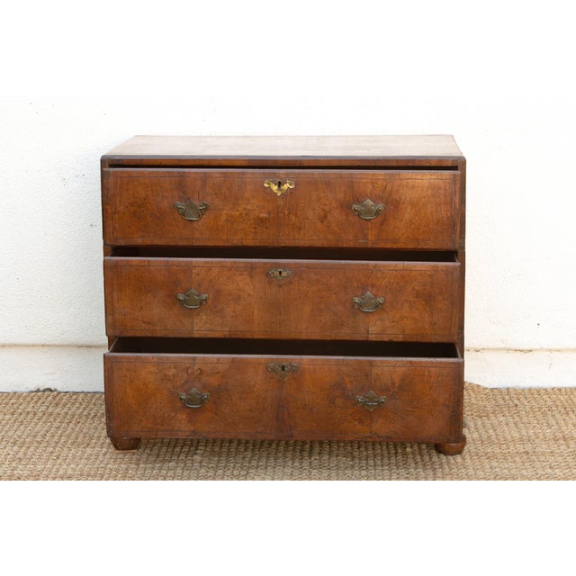 Brown 18th Century English Burr Walnut Dresser For Sale - Image 8 of 14
