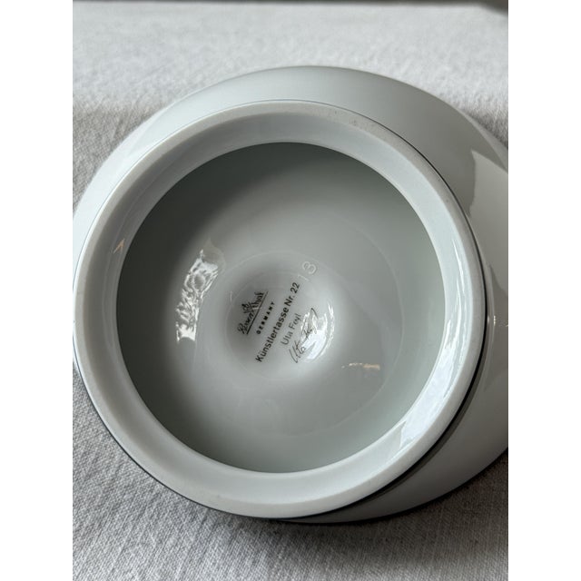 Cup and Saucer by Uta Feyl for Rosenthal, 1970s, Set of 2 For Sale - Image 12 of 14