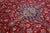 1930s 8 X 12 Vintage Red Kashan Handknotted Persian Wool Rug With Rosette Motif For Sale - Image 5 of 10