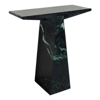 Alcm Console in Verde Alpi Marble by Bufalini Design For Sale