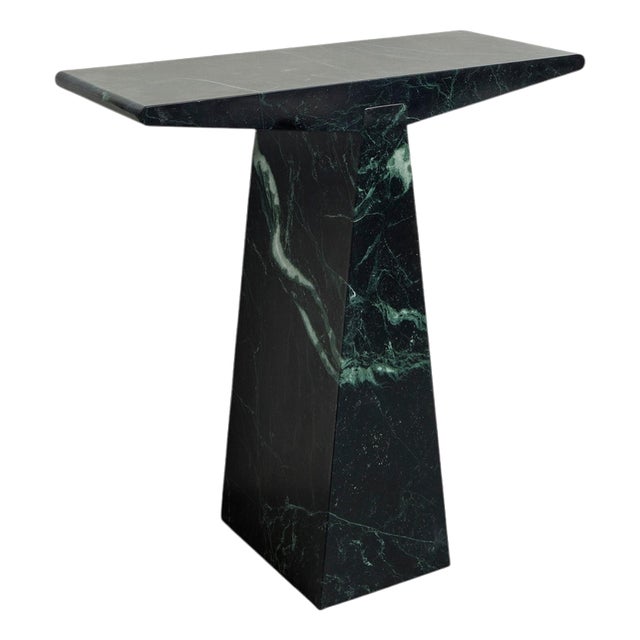 Alcm Console in Verde Alpi Marble by Bufalini Design For Sale