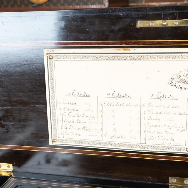 Antique 19th Century Cylinder Music Box from Lecoultre Frères of Geneva, Switzerland, 1880s For Sale - Image 12 of 18