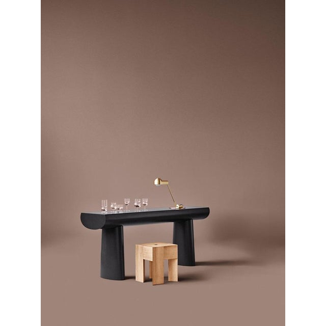 Wood Triangle Wood Stool or Side Table by Aldo Bakker for Karakter For Sale - Image 7 of 9