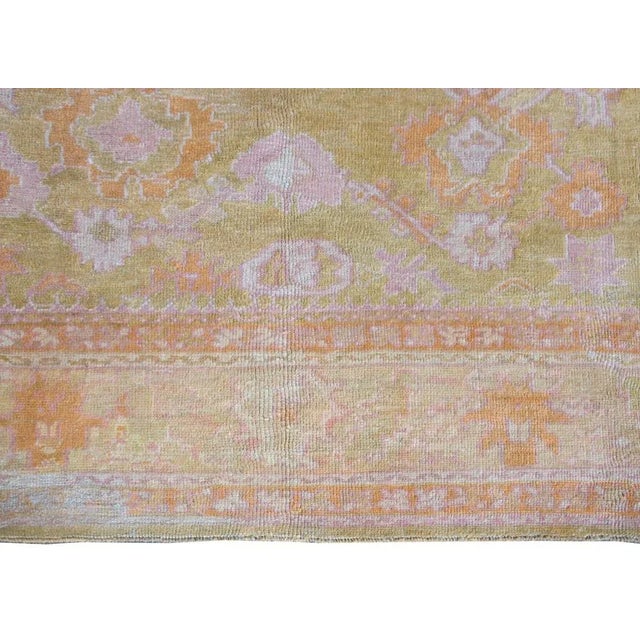 Early 20th Century Turkish Oushak Rug For Sale - Image 9 of 12