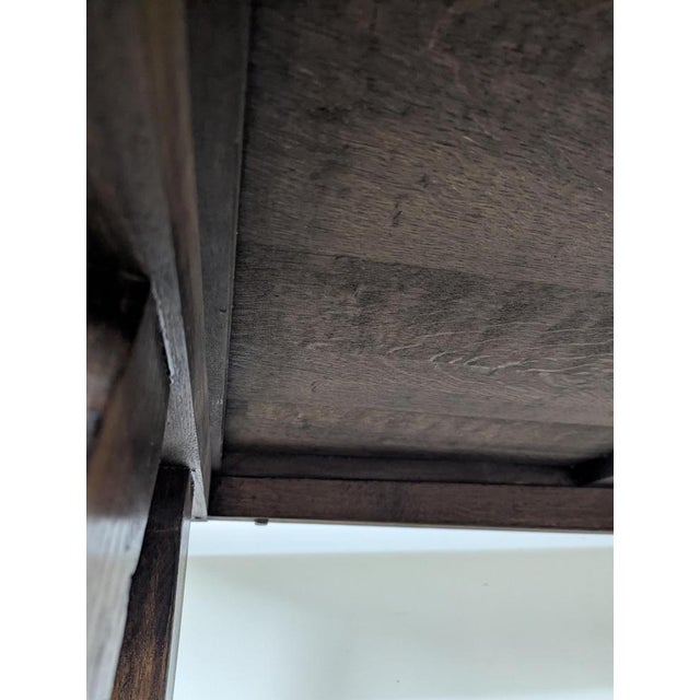 Wood Spanish Table in Solid Oak For Sale - Image 7 of 8