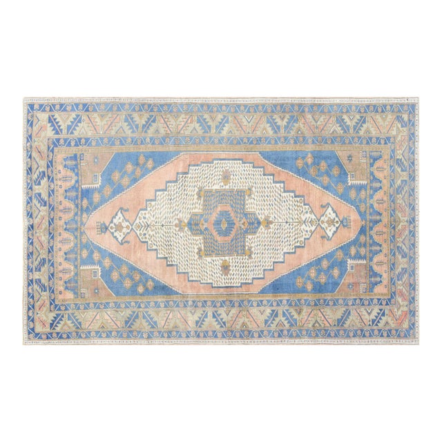 1960s Turkish Oushak Rug For Sale