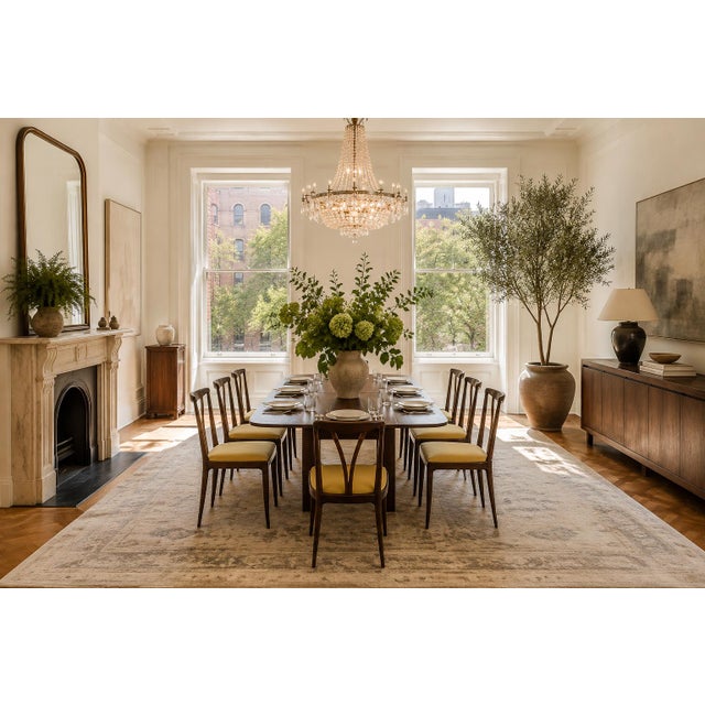 A rare and elegantly sculpted dining table designed by Giuseppe Scapinelli in Brazil during the 1950s. Celebrated for his...