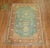 Antique Zabihi Collection Green Orange Oushak Rug For Sale In New York - Image 6 of 6