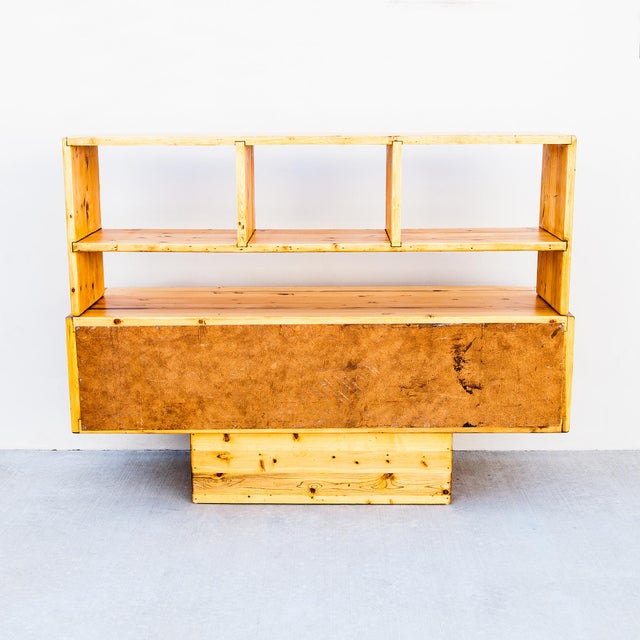 Restored 1970s Studio Made Solid Pine Credenza or Media Console For Sale - Image 15 of 16