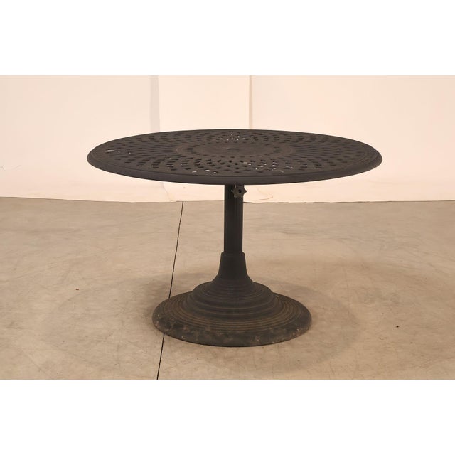 Outdoor Lifestyle Cast Aluminum Patio Dining Set For Sale - Image 12 of 18