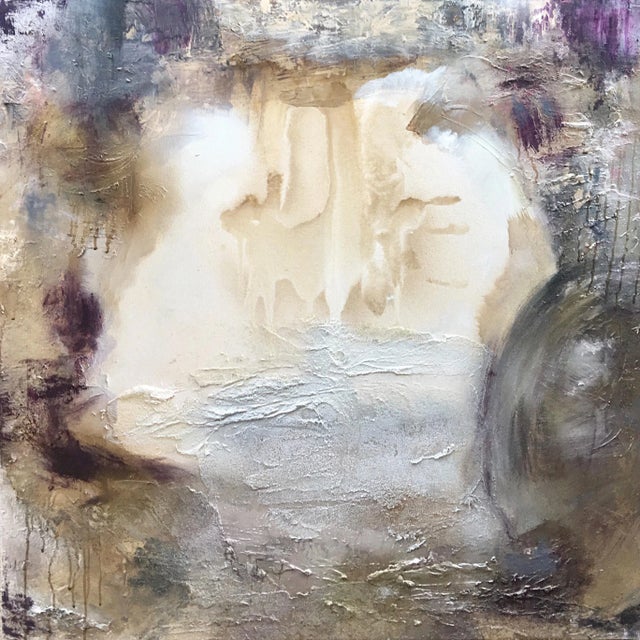 Purple "Portal (#6 in Series)" Original Abstract Modern Purple Art Landscape Painting For Sale - Image 8 of 8