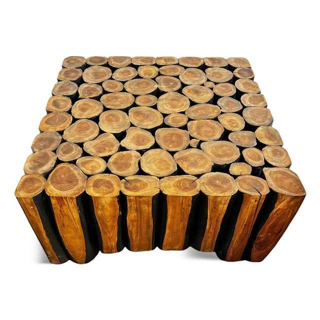 Contemporary Square Lodge Coffee Table For Sale - Image 3 of 9