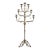 Vintage Florentine Style Gilt Wrought Iron Floor Candelabra For Sale