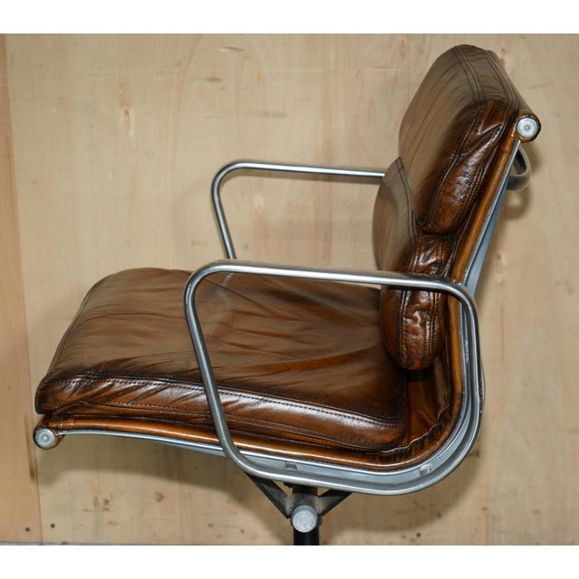 Chanel NYC Soft Pad Captain's Chair in Hand-Dyed Leather from Herman Miller, 1977 For Sale - Image 13 of 18