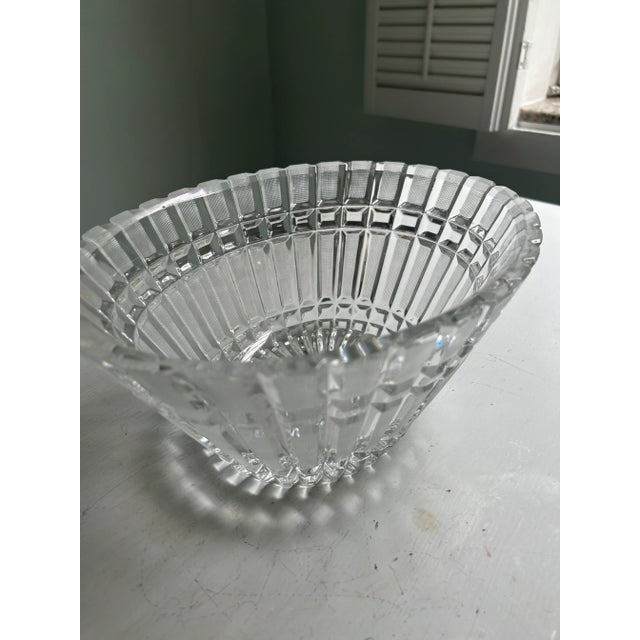 Art Deco 1970s Art Deco Crystal Dish For Sale - Image 3 of 5